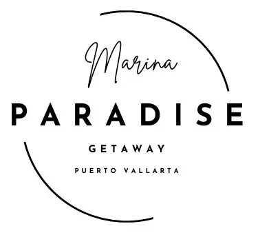 Marina Paradise Getaway, Puerto Vallarta logo.